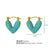 1 Pair Elegant Cute Sweet Heart Shape Plating Titanium Steel 18k Gold Plated Earrings