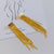 1 Pair Elegant Exaggerated Tassel Heart Shape Plating Titanium Steel 18k Gold Plated Drop Earrings