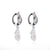 1 Pair Elegant Geometric Plating Inlay Freshwater Pearl Copper Zircon Drop Earrings