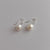 1 Pair Elegant Geometric Plating Sterling Silver Pearl Earrings