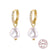 1 Pair Elegant Geometric Sterling Silver Plating Inlay Zircon Drop Earrings