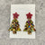 1 Pair Elegant Lady Christmas Tree Star Arylic Drop Earrings