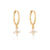 1 Pair Elegant Lady Flower Plating Inlay Copper Zircon Drop Earrings