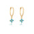 1 Pair Elegant Lady Flower Plating Inlay Copper Zircon Drop Earrings