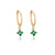 1 Pair Elegant Lady Flower Plating Inlay Copper Zircon Drop Earrings