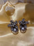 1 Pair Elegant Lady Flower Plating Inlay Imitation Pearl Copper Zircon Earrings