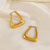 1 Pair Elegant Lady Geometric Plating Stainless Steel 18k Gold Plated Earrings