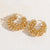 1 Pair Elegant Luxurious C Shape The Answer Plating Inlay Copper Zircon 14k Gold Plated Earrings