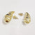 1 Pair Elegant Luxurious Classic Style Geometric Plating Titanium Steel 14k Gold Plated Ear Studs