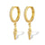 1 Pair Elegant Luxurious Lightning Plating Inlay Sterling Silver Zircon 18k Gold Plated White Gold Plated Drop Earrings