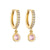 1 Pair Elegant Modern Style Geometric Copper Plating Inlay Zircon Drop Earrings