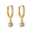 1 Pair Elegant Modern Style Geometric Copper Plating Inlay Zircon Drop Earrings