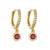 1 Pair Elegant Modern Style Geometric Copper Plating Inlay Zircon Drop Earrings