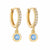 1 Pair Elegant Modern Style Geometric Copper Plating Inlay Zircon Drop Earrings