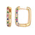 1 Pair Elegant Rectangle Plating Inlay Copper Zircon White Gold Plated Gold Plated Earrings