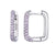 1 Pair Elegant Rectangle Plating Inlay Copper Zircon White Gold Plated Gold Plated Earrings