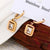 1 Pair Elegant Retro Commute Square Plating Inlay Stainless Steel Zircon 18k Gold Plated Drop Earrings