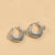 1 Pair Elegant Retro Triangle Square Hollow Out Titanium Steel Earrings