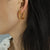 1 Pair Elegant Retro Vacation U Shape Plating Titanium Steel 18k Gold Plated Earrings