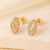 1 Pair Elegant Simple Style Geometric Heart Shape Butterfly Inlay Copper Zircon Gold Plated Ear Studs