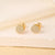 1 Pair Elegant Minimalist Geometric Heart Shape Butterfly Inlay 304 Stainless Steel Copper Zircon Gold Plated Ear Studs