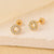 1 Pair Elegant Simple Style Geometric Heart Shape Butterfly Inlay Copper Zircon Gold Plated Ear Studs