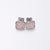 1 Pair Elegant Simple Style Geometric Plating Inlay Stainless Steel Artificial Rhinestones Gold Plated Silver Plated Ear Studs