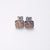 1 Pair Elegant Simple Style Geometric Plating Inlay Stainless Steel Artificial Rhinestones Gold Plated Silver Plated Ear Studs