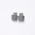 1 Pair Elegant Simple Style Geometric Plating Inlay Stainless Steel Artificial Rhinestones Gold Plated Silver Plated Ear Studs