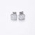 1 Pair Elegant Simple Style Geometric Plating Inlay Stainless Steel Artificial Rhinestones Gold Plated Silver Plated Ear Studs