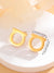 1 Pair Elegant Simple Style Letter Plating Titanium Steel 18k Gold Plated Ear Studs