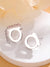 1 Pair Elegant Simple Style Letter Plating Titanium Steel 18k Gold Plated Ear Studs