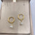 1 Pair Elegant Simple Style Round Plating Inlay Titanium Steel Pearl Drop Earrings