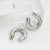 1 Pair Elegant Simple Style Solid Color Plating Stainless Steel 18k Gold Plated Earrings