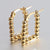 1 Pair Elegant Simple Style U Shape Plating Stainless Steel 18k Gold Plated Earrings