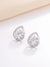 1 Pair Elegant Simple Style Water Droplets Butterfly Plating Inlay Copper Zircon White Gold Plated Ear Studs