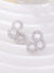 1 Pair Elegant Simple Style Water Droplets Butterfly Plating Inlay Copper Zircon White Gold Plated Ear Studs