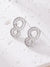 1 Pair Elegant Simple Style Water Droplets Butterfly Plating Inlay Copper Zircon White Gold Plated Ear Studs