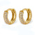 1 Pair Elegant Solid Color Plating Inlay Sterling Silver Zircon 18k Gold Plated White Gold Plated Earrings