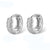 1 Pair Elegant Solid Color Plating Inlay Sterling Silver Zircon 18k Gold Plated White Gold Plated Earrings