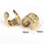 1 Pair Elegant Streetwear Geometric Plating Inlay Copper Artificial Pearls Zircon 18k Gold Plated Ear Studs