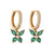 1 Pair Elegant Sweet Butterfly Plating Inlay Copper Zircon 18k Gold Plated Drop Earrings