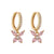 1 Pair Elegant Sweet Butterfly Plating Inlay Copper Zircon 18k Gold Plated Drop Earrings