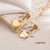 1 Pair Elegant Sweet Heart Shape Plating Stainless Steel Zircon 18k Gold Plated Drop Earrings