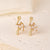 1 Pair Elegant Sweet Swan Flower Butterfly Plating Inlay Copper Zircon Gold Plated Ear Studs