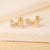 1 Pair Elegant Sweet Swan Flower Butterfly Plating Inlay Copper Zircon Gold Plated Ear Studs