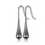 1 Pair Elegant Water Droplets Titanium Steel Plating Drop Earrings