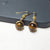 1 Pair Ethnic Style Geometric Copper Inlay Crystal Freshwater Pearl 18k Gold Plated Drop Earrings