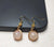 1 Pair Ethnic Style Geometric Copper Inlay Crystal Freshwater Pearl 18k Gold Plated Drop Earrings