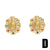 1 Pair Ethnic Style Virgin Mary Oval Plating Inlay Copper Zircon 18k Gold Plated Ear Studs